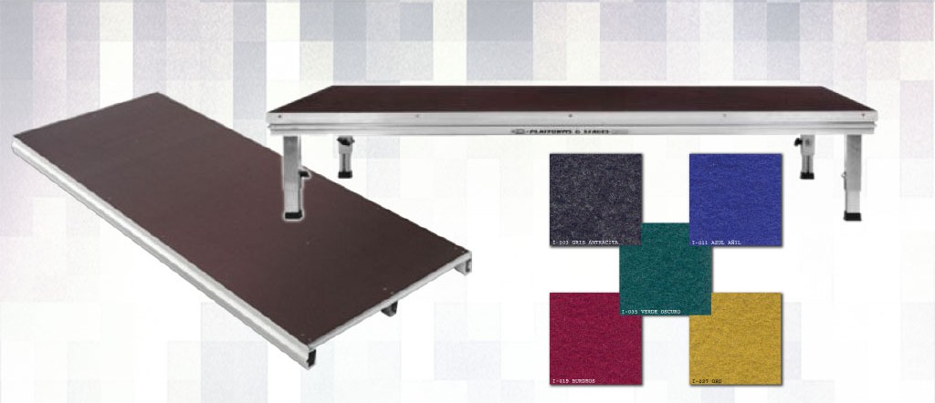 Alquiler Tarimas y enmoquetado ferial