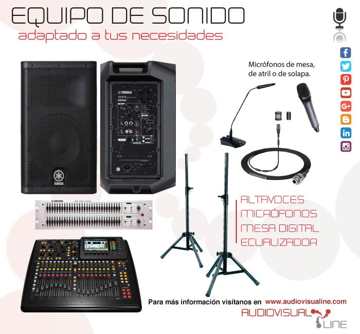 Alquiler equipo de sonido