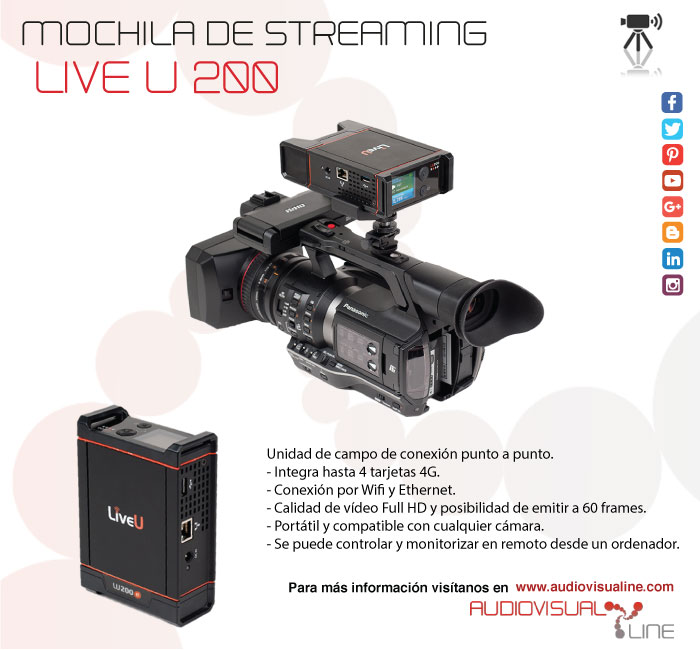 Mochila de streaming Live U 200