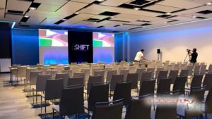 Evento audiovisual Shift en el Hotel Auditorium
