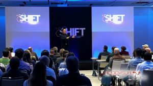 Evento audiovisual Shift en el Hotel Auditorium