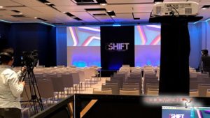 Evento audiovisual Shift en el Hotel Auditorium
