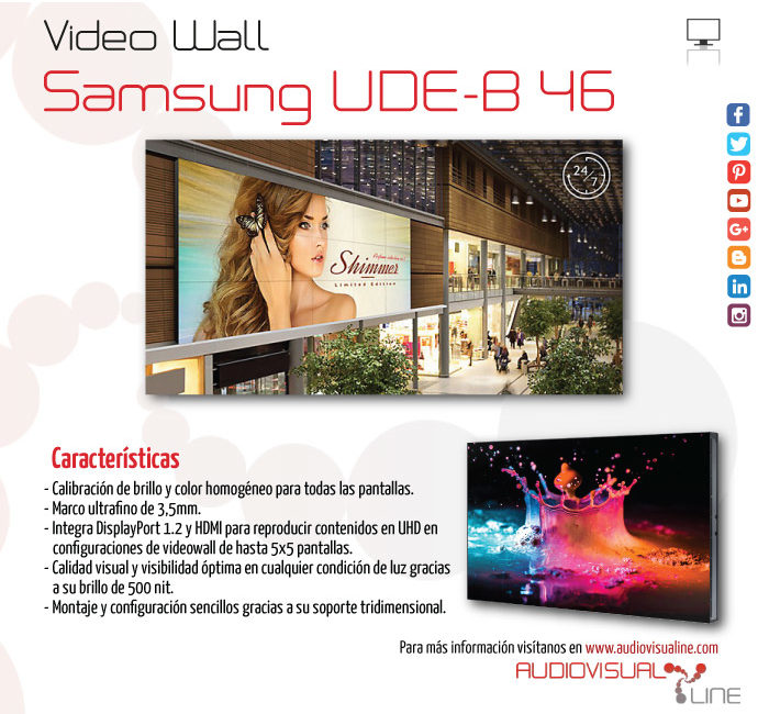 Video wall Samsung UDE-B 46