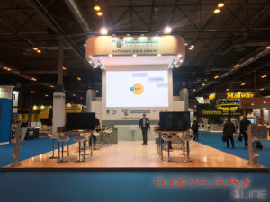 Pantalla LED de 5x3 en altura para stand de Programación Integral