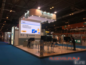 Pantalla LED de 5x3 en altura para stand de Programación Integral