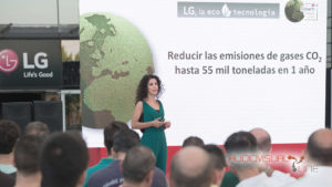 Montaje audiovisual para el evento de LG