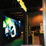 Equipamiento audiovisual del stand de Epiroc